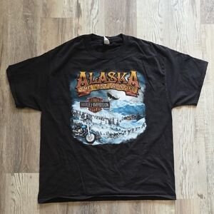 Rare Vintage Harley-Davidson Alaska Adventure T Shirt.